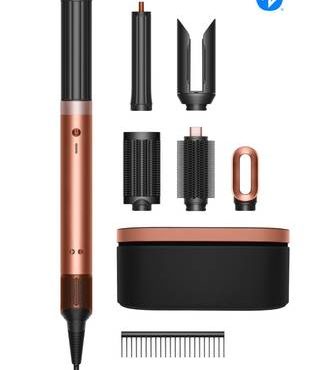 دايسون Airwrap Co-anda2x™ – Silky Amberمجفف ومصفف متعدد الوظائف للشعر المفرود والمجعد | باللون سيـلكي أمبر – نسخة هونغ كونغ