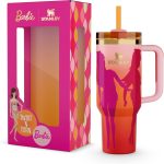 ستانلي كوب The Barbie X إصدار محدود باللون 60s Twist 'N Turn مصنوع من الفولاذ المقاوم للصدأ 40 oz