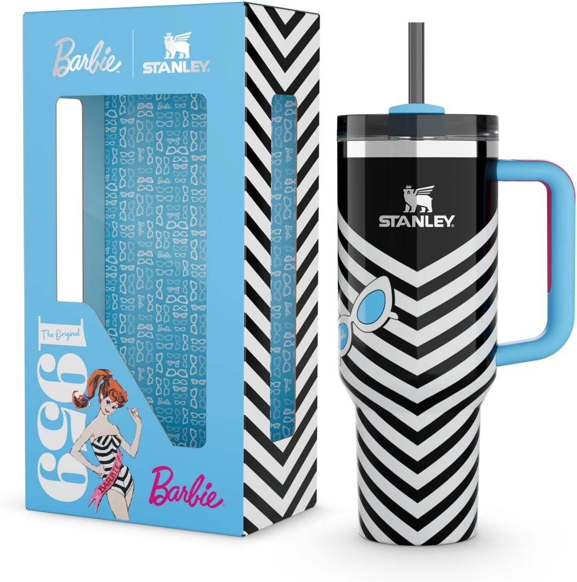 ستانلي كوب The Barbie X إصدار محدود باللون 1959 Originalمصنوع من الفولاذ المقاوم للصدأ 40 oz